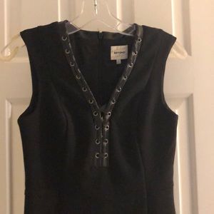 Black laced top dress